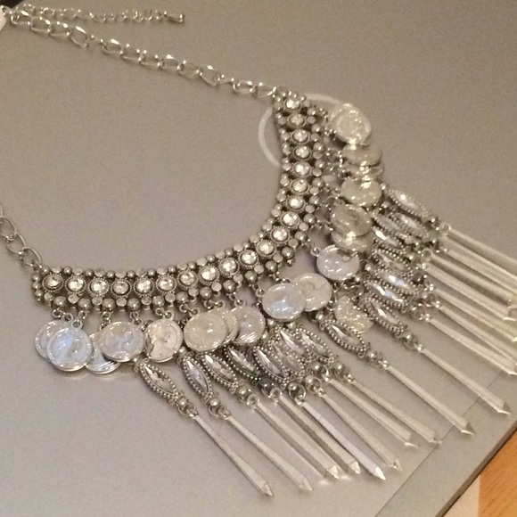 Bundle Of 3 Silver Coin Gypsy Dangle Necklaces - Picture 2 of 4